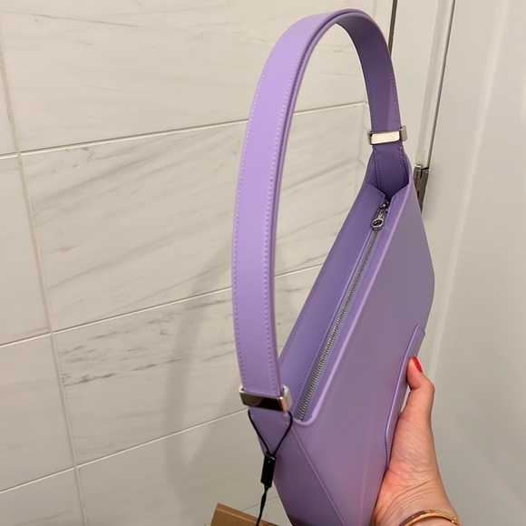 Burberry | NWT TB Leather Shoulder Bag in Lavender - Picture 7 of 8